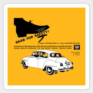 SAAB 96 - advert Sticker